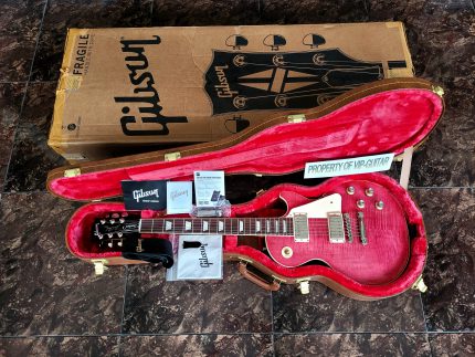 GIBSON USA LES PAUL STANDARD '60s FIGURED TOP TRANS FUCHSIA PINK