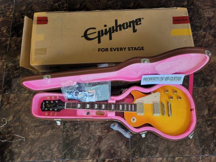 EPIPHONE LES PAUL 1959 AGED HONEY LEMON BURST