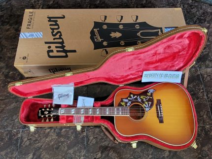 GIBSON MONTANA USA HUMMINGBIRD ORIGINAL HERITAGE CHERRY GOLD HARDWARE