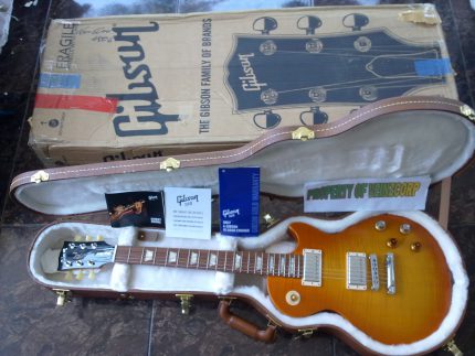 GIBSON USA LES PAUL STANDARD GARY MOORE SIGNATURE  LEMON BURST