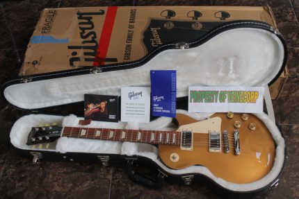 GIBSON USA LES PAUL STUDIO GOLD TOP DARK BACK 2013