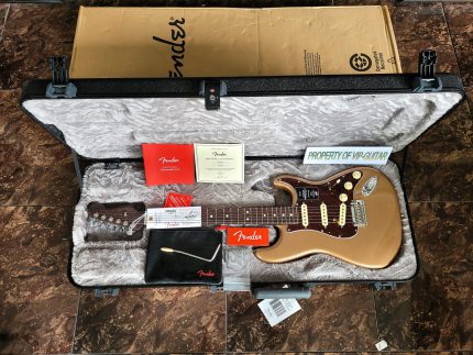 FENDER USA LIMITED EDITION AMERICAN PROFESSIONAL II STRATOCASTER FIREMIST GOLD