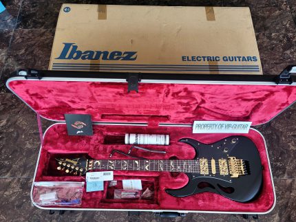 IBANEZ PRESTIGE JAPAN PIA STEVE VAI SIGNATURE ONYX BLACK S/N F2428119