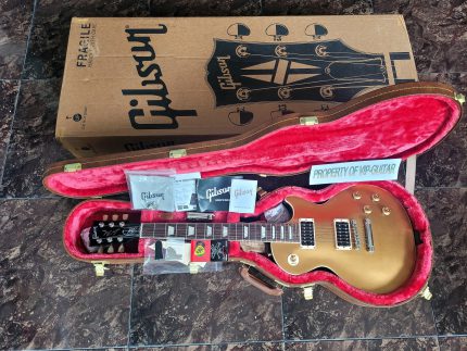 GIBSON USA LES PAUL LIMITED EDITION SLASH VICTORIA GOLD TOP DARK BACK