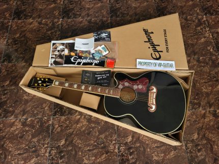 EPIPHONE J 200 EC STUDIO EBONY BLACK