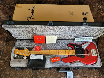 FENDER USA AMERICAN ULTRA II JAZZ BASS 5 STRINGS SINISTER RED